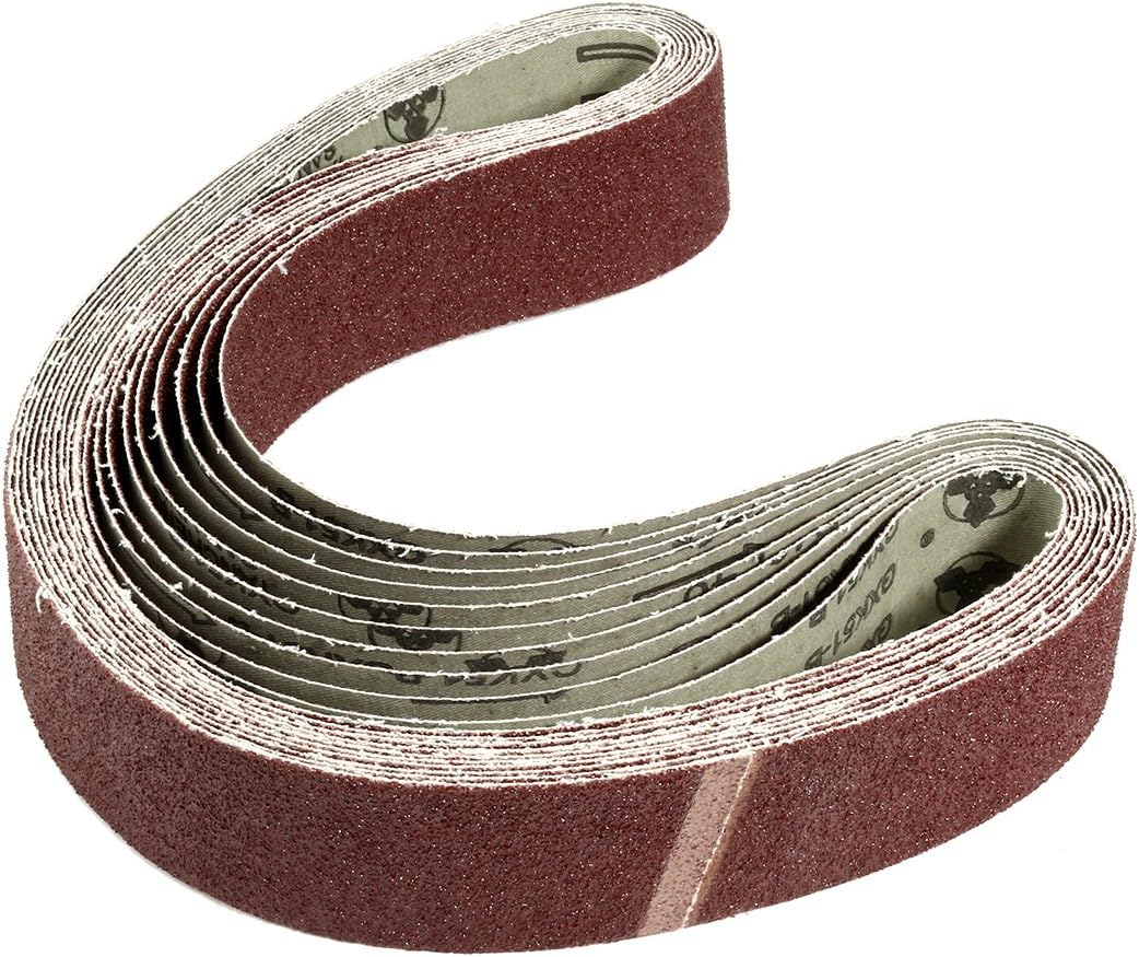 2-Inch x Abrasives 42-Inch 40 Grit Lapped Pipe Tube Joint Aluminum Oxide Sanding Belt 10pcs Model:36as55qo401