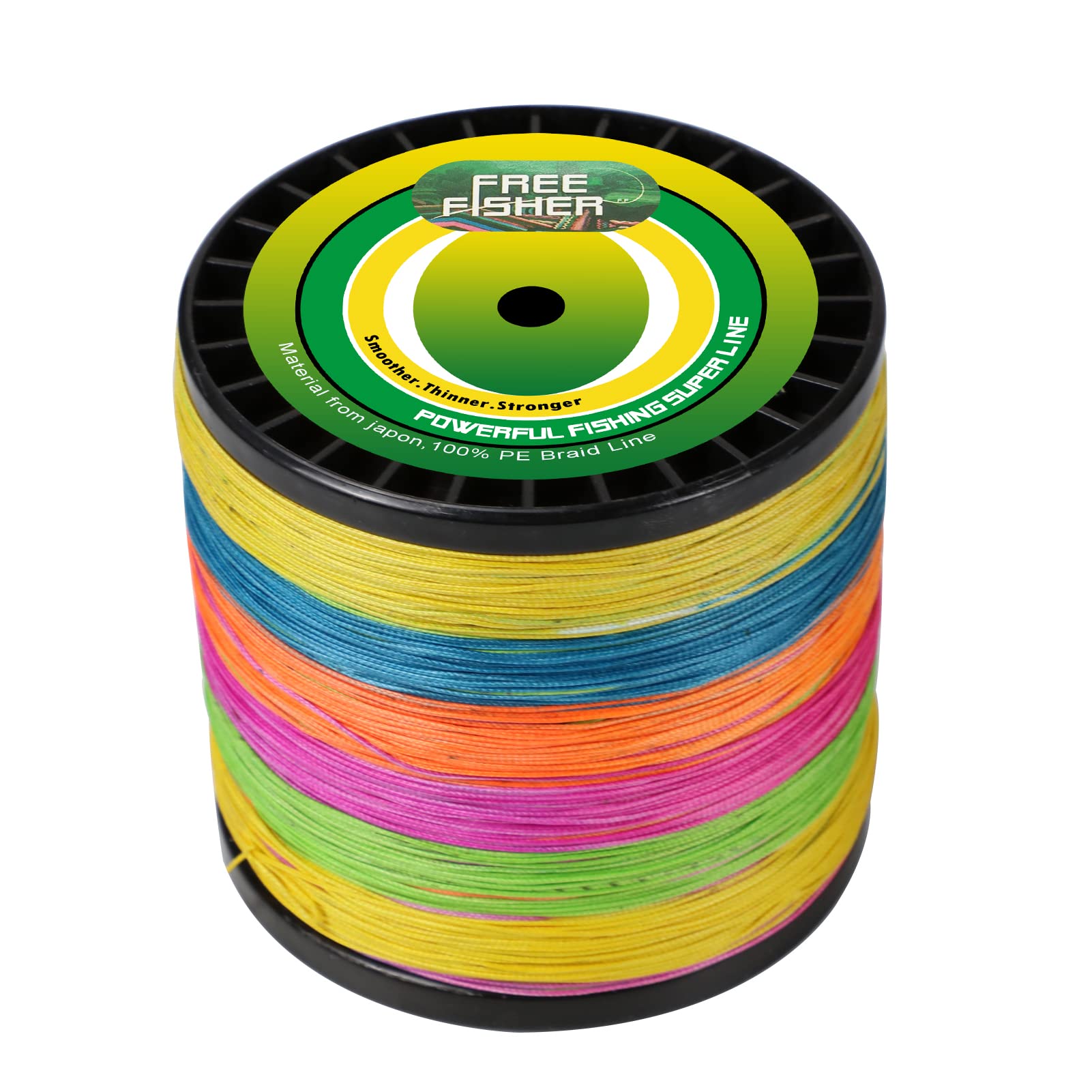 Fil de Pêche 1000M 8 brins Superpower Tresse de Pêche Résistante à l'abrasion Ligne de Pêche en PE Tressée pour Pêche Mer Riviere