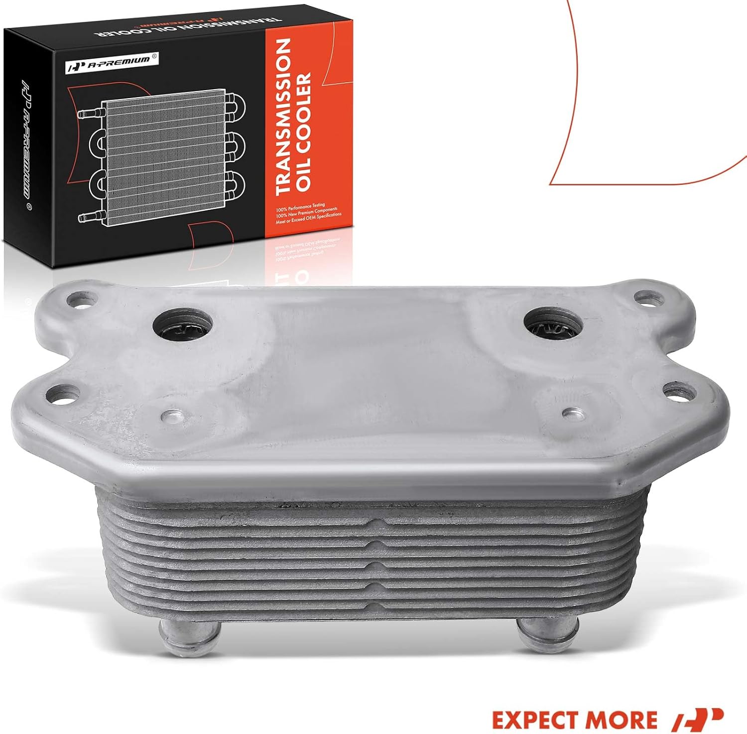 A-Premium Engine Oil Cooler Compatible with Volvo C70 2006-2013 C30 2007-2013 S40 2004-2011 V50 2005-2011 L4 1.9L 2.0L L5 2.4L 2.5L