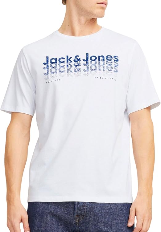 Camiseta Básica Jack & Jones Para Hombre - Marca Danesa, Corte Crew Neck, Cómoda Y Casual
