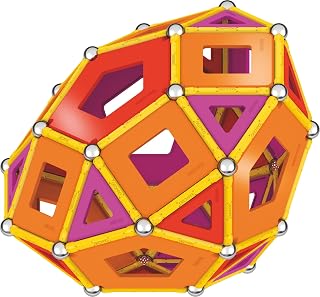 Geomag Classic Magnetic Toys for Kids Ages 5+, 200pc Educational STEM Magnets for Kids - Swiss-Made Magnetic Blocks, Tiles and Building Toys from 100% Recycled Plastic