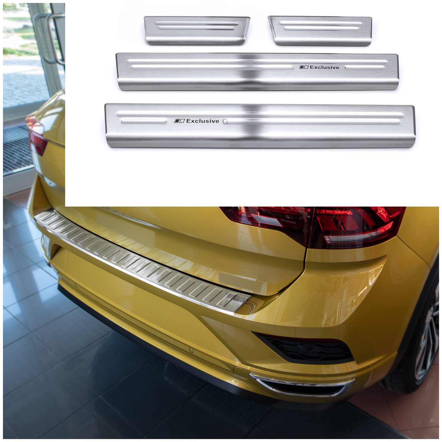 Protezione Battitacco Per Volkswagen T-Roc 2017- - Acciaio Inox, Design Exclusive - Foto 13