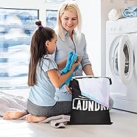 Vista 4 de 2 bolsas grandes de viaje para lavandería, lavables, impermeables, para ropa sucia, trajes de baño, ropa de gimnasio, lavandería, piscina, yoga