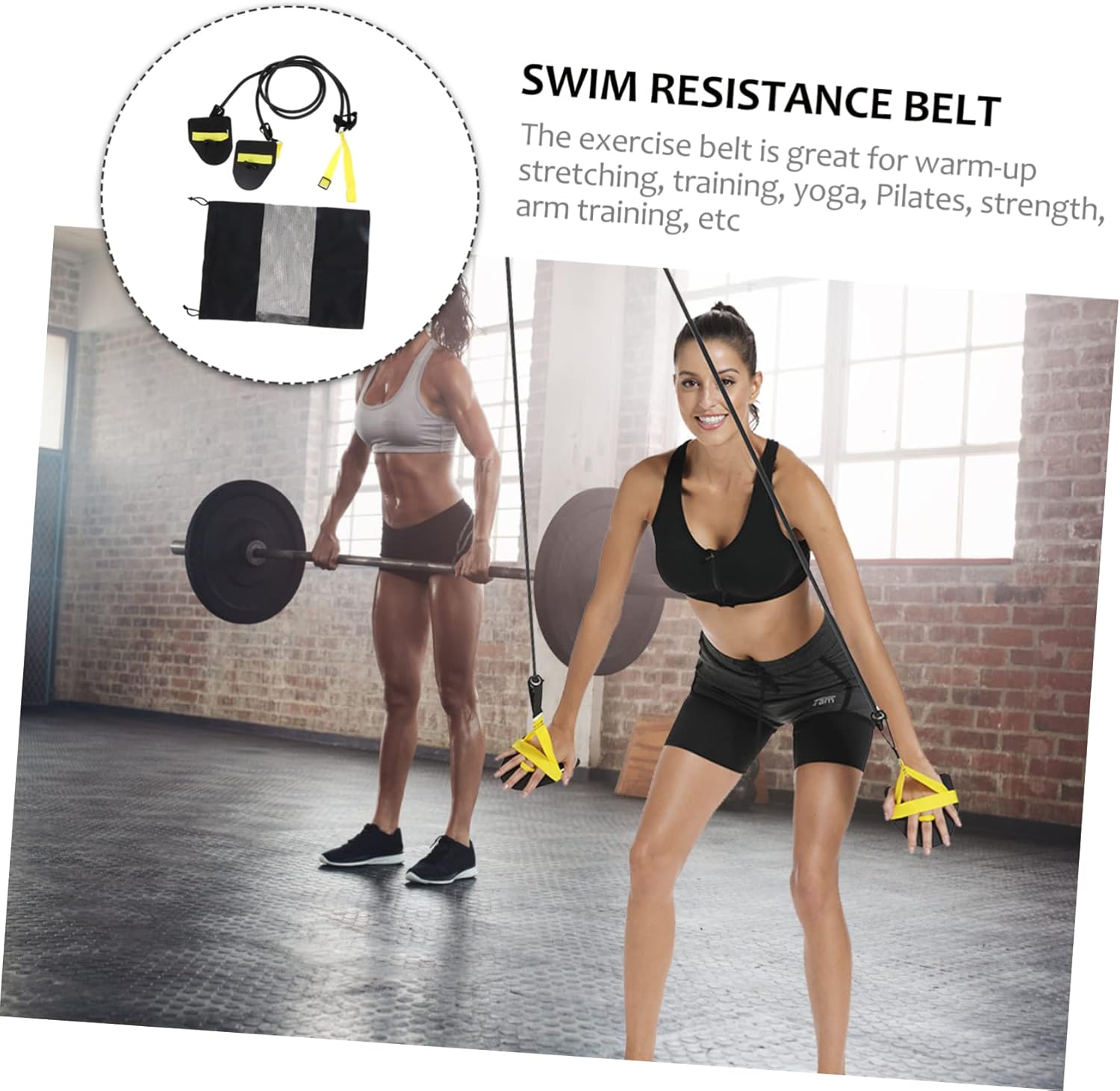 1pc Swimming Trainer Swimming Pool for Kids Swimming Exerciser Leash Swimming Technique Training Band Waist Trainer with Straps Swim Belt Bungee Swim Training Supplies Outdoor Toy