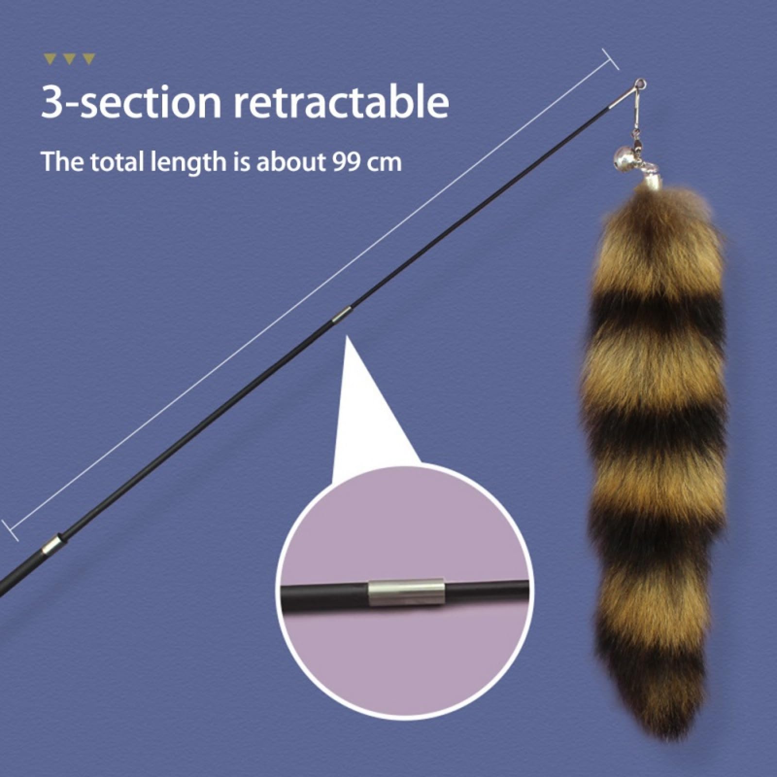 Juguetes para Gatos, Juguetes for Gatos, Varita de Juguete con Plumas for, Campana retráctil for Mascotas, Repuesto Receptor, Producto B(B)