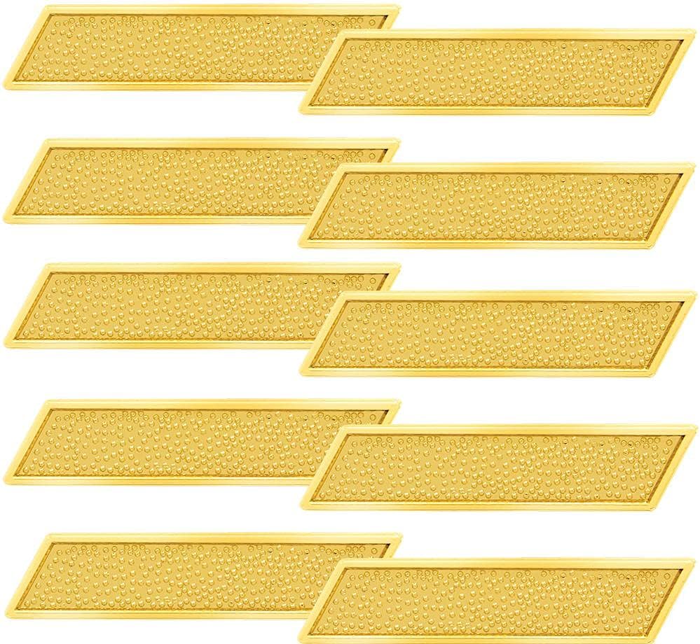 Large Gold Service Bar Lapel Pins, Sold In Packs Of 10