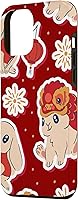 Vista 2 de iPhone 12 Pro Max Año del Conejo - Funda del Zodiaco chino Año Nuevo 2023