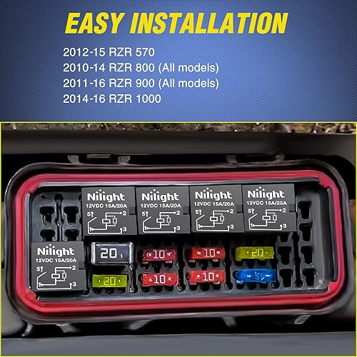Miniatura 19 de Barra de luz led Nilight. Relé de 5 pines + toma de arnés