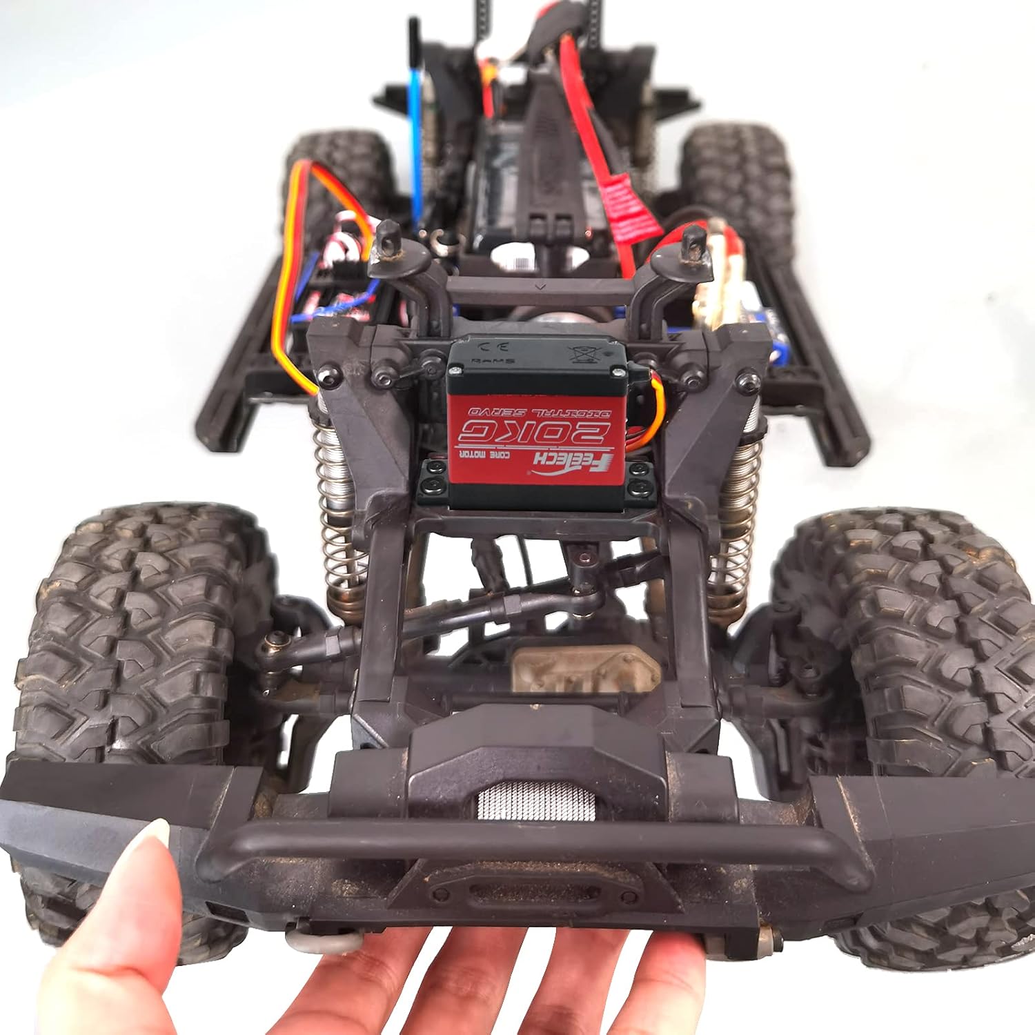 2Pack 20KG High Torque RC Servo, Servo Motor 7.4V Waterproof Digital Servo High Torque Full Metal Gear, Aluminum Case, Control Angle 180° for 1/8 1/10 RC Cars, TRAXXS x4, Baja, RC4WD, GTR and More