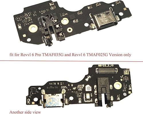 Miniatura 2 de Revvl 6 piezas de repuesto para puerto USB de carga para T-Mobile Revvl 6 Pro (5G) TMAF025G de 6.82 pulgadas, puerto de cargador también apto para