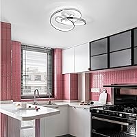 Vista 8 de Lámparas de Techo LED, 36W Lámpara de Techo LED Moderna de Montaje al Ras, Blanco Frío 6000K Luces de Techo Cercanas al Techo para Pasillo