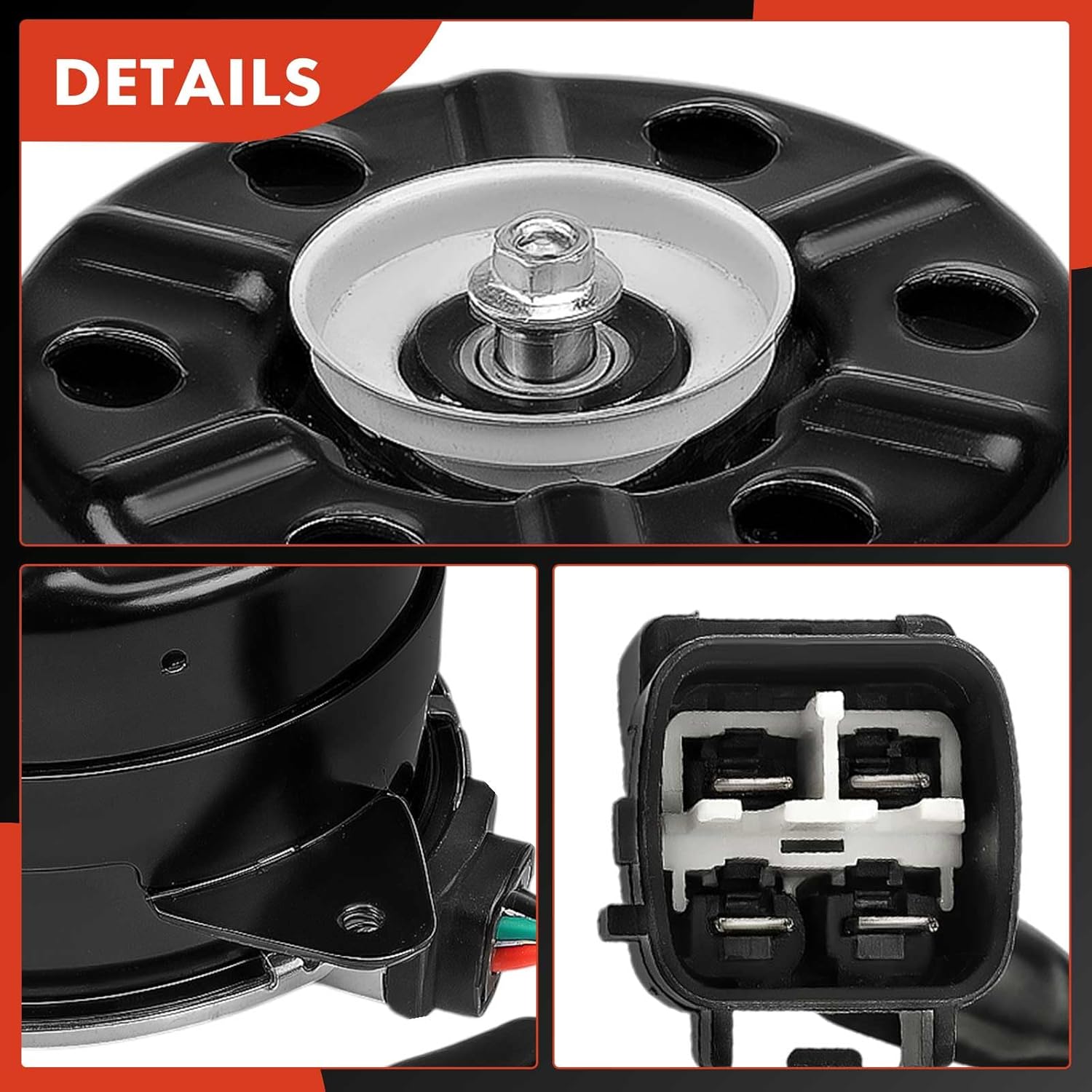 A-Premium Radiator Fan Motor Compatible with Mitsubishi Mirage 2014-2015, 1.2L