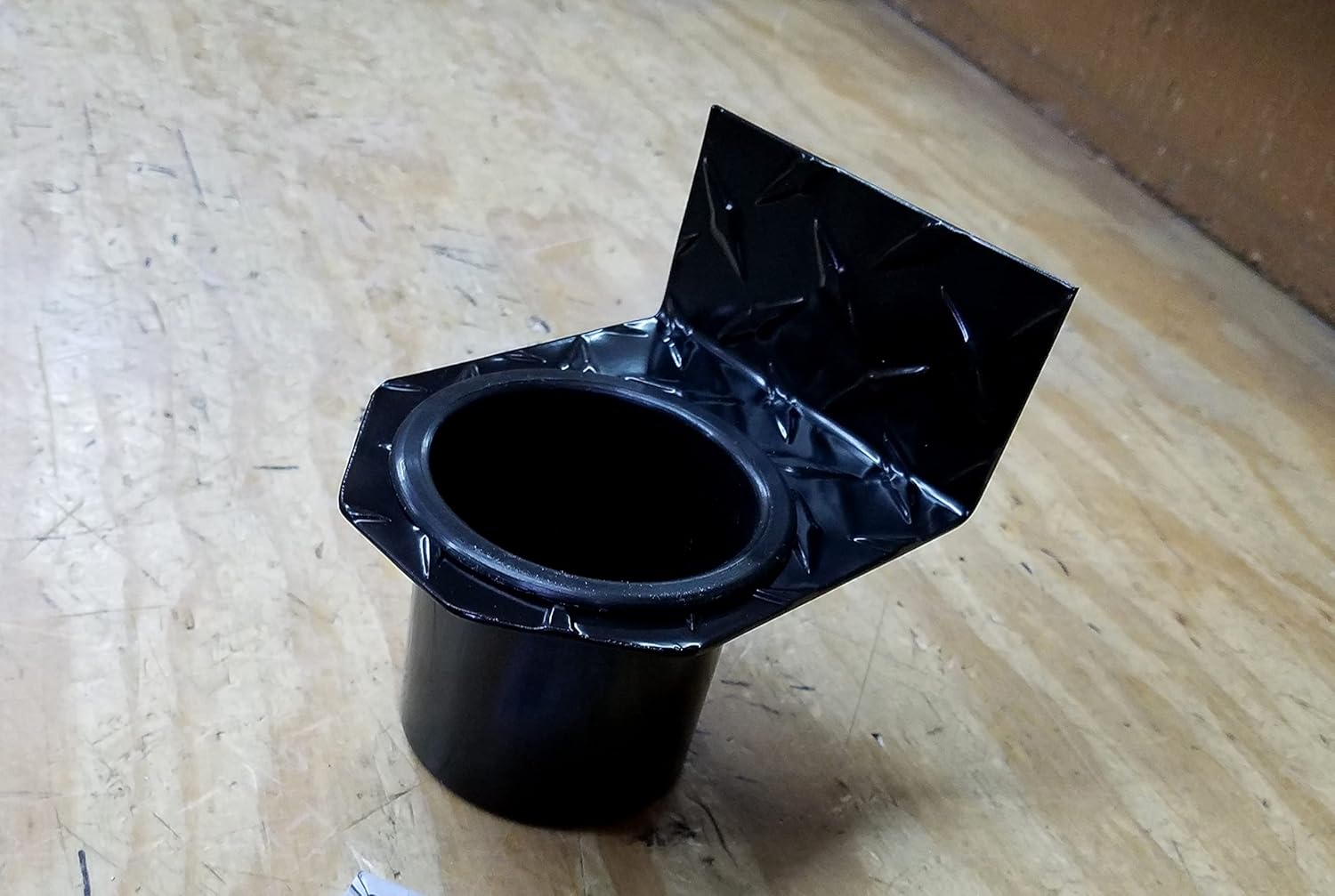 Flat Cup Holder Powder Coat Diamond Plate fits JeepsGolf