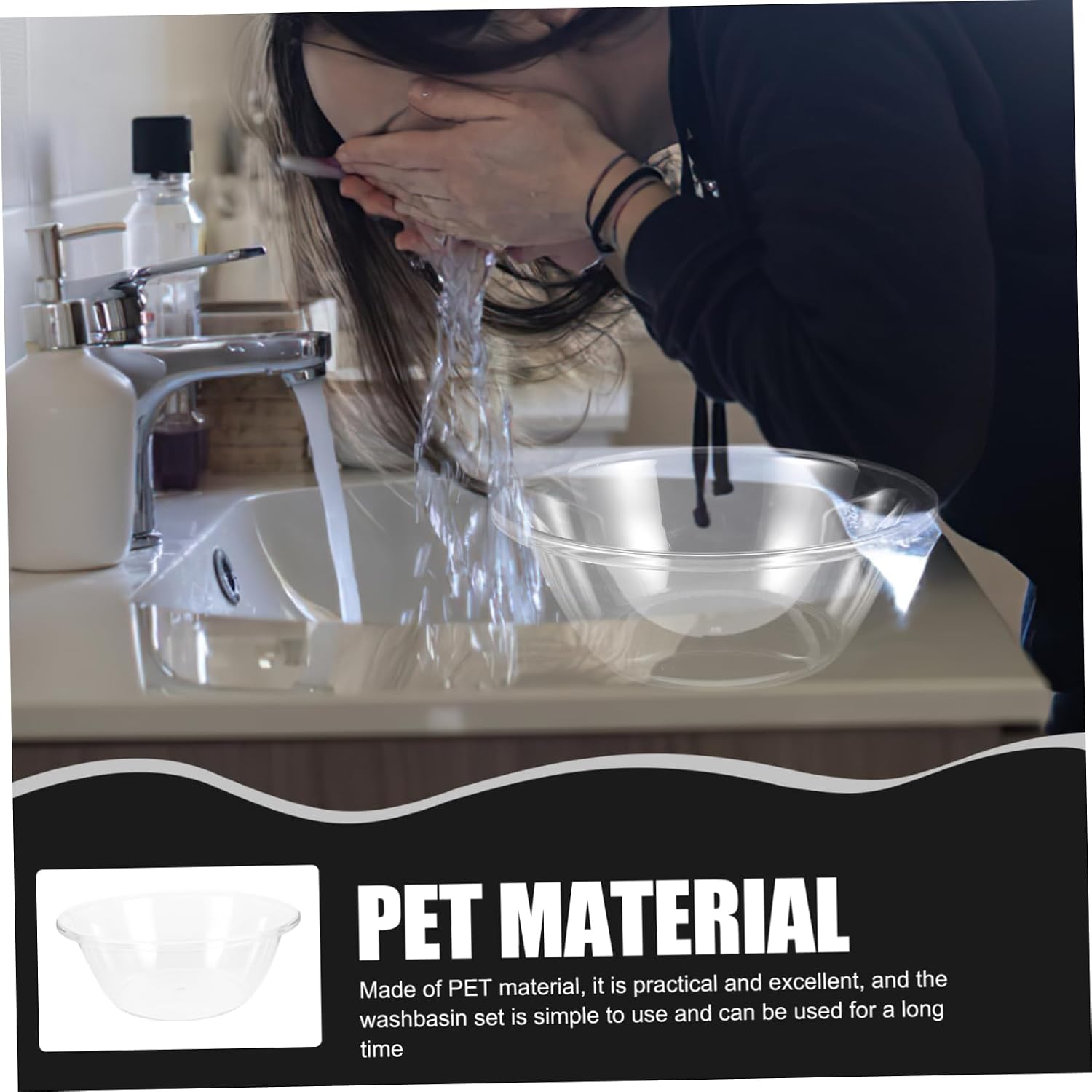 Plastic Washing Basin for Facial Cleansing at Home Salon