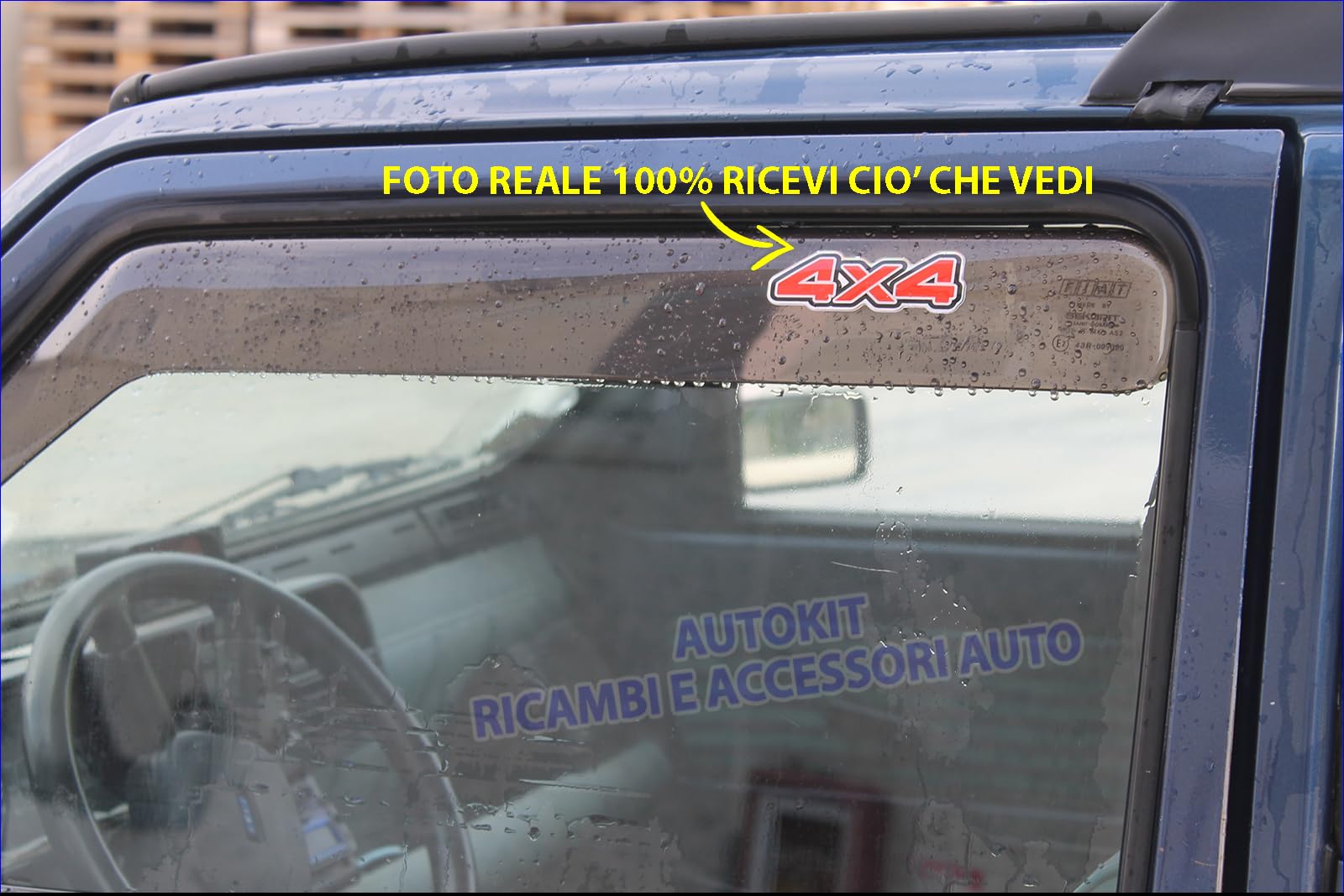 Deflettori Aria per auto Antivento Specifici per Panda 141 4x4 Sisley dal 1986 al 2003 Finestrini Sportelli antiturbo con Adesivi 3M - 12.68-14113