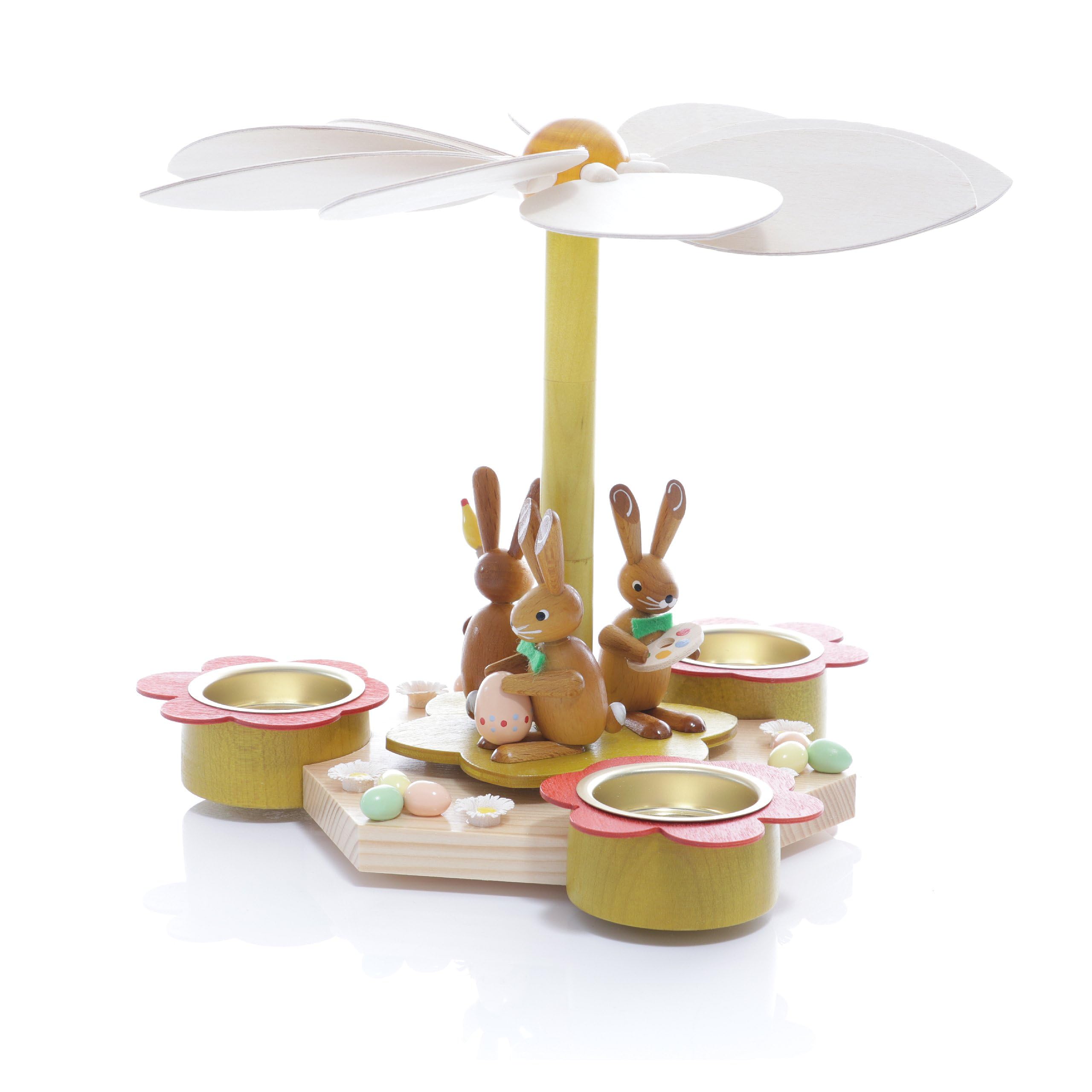 Pyramide de Pâques animée pour illuminer votre table de fête printanière
