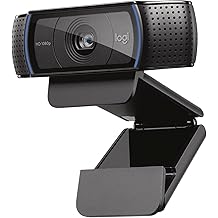 Logitech C920x HD Pro PC Webcam, Full HD 1080p/30fps Video, Clear Audio, HD Light Correction, Works with Microsoft Teams, Google Meet, Zoom, Nintendo Switch 2&rsquo;s New GameChat Mode, Mac/Tablet- Black