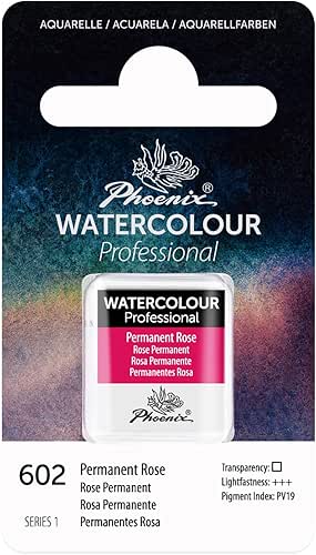 PHOENIX Professional Watercolor Paint - Single Watercolor Half Pan -