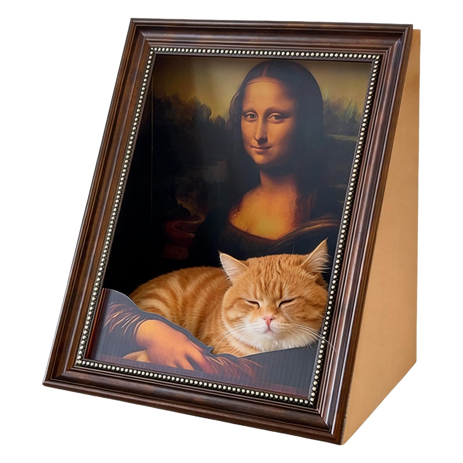 Cama Rascador para Gatos Ergonómico y Resistente al Desgaste | Base De Cartón Ondulado Con Superficie Rascadora para Gatitos y Gatos Adultos en Hogar