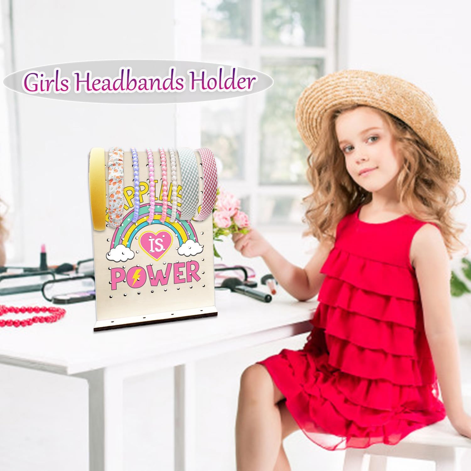Earring Holder Stand for Girls, Happiness Pattern image 3