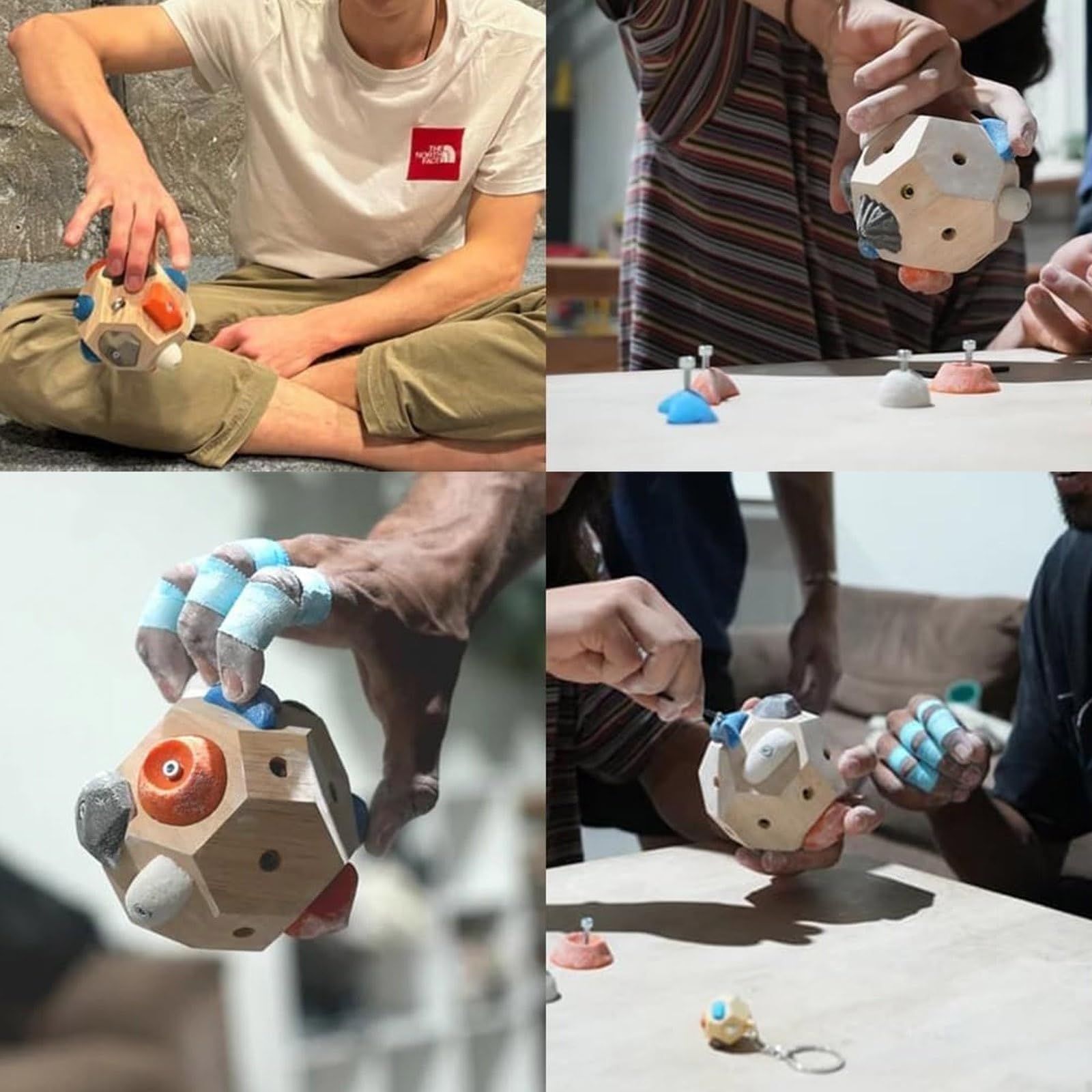 KQLHLHDYZ Bloques de Boulder Hechos a Mano, Pelota de Escalada para Entrenamiento de Fuerza de Dedos, Regalos de Boulder para Entrenamiento de Fuerza de Dedos para Escaladores de Roca — view 6