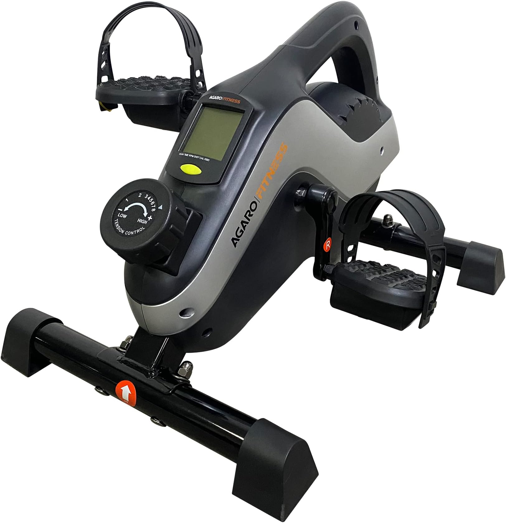 AGARO Under Desk Elliptical Exercise Machine Mini Exercise Bike Cycle for Home Office Workout Exercise Equipment Pedal Exerciser Adjustable Resistance