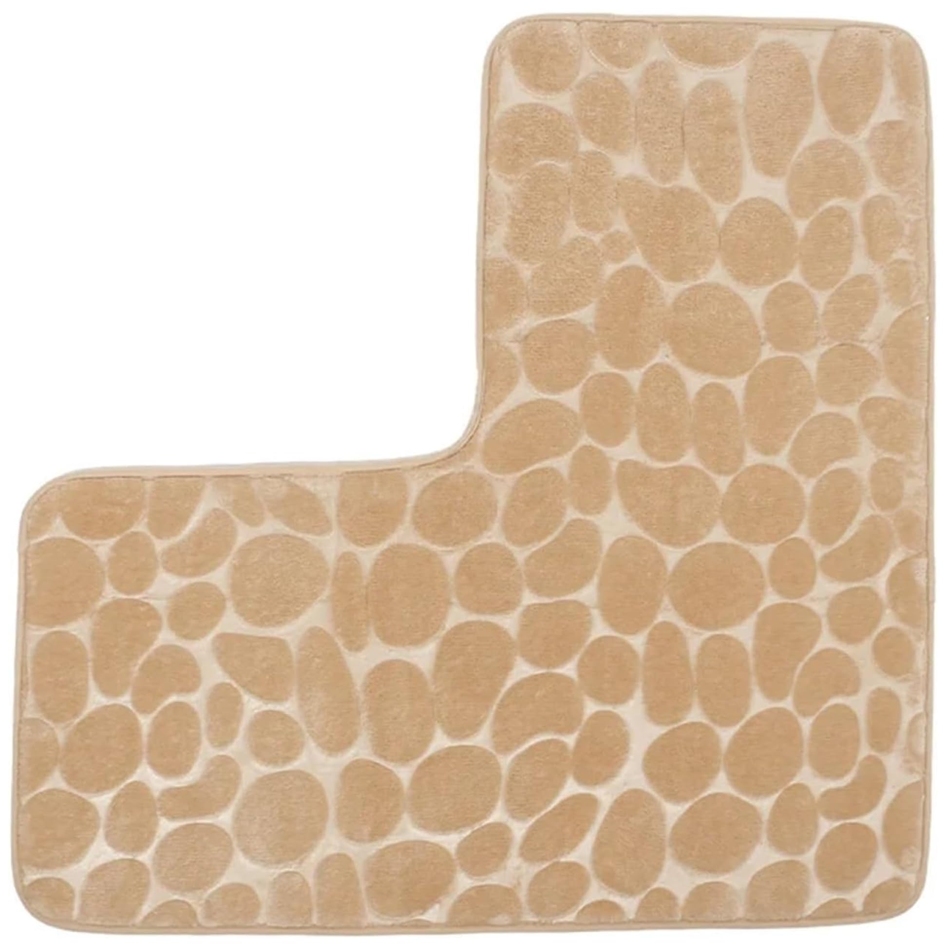 Tapis de douche d'angle lavable en machine pour un entretien facile et rapide