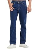 COEVLAS Club Men's Straight Leg 5-Pocket Regular Fit Workwear Flex Jean