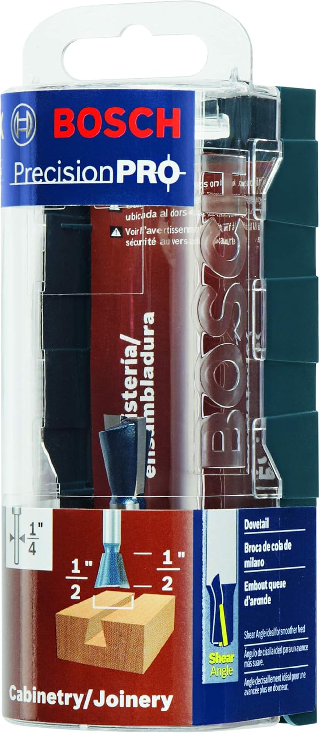 Bosch 84703M 14° x 1/2 In. Carbide Tipped Dovetail Bit