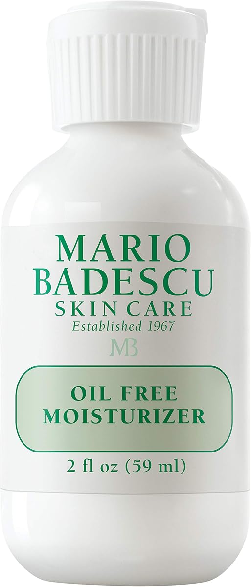 Crema hidratante facial sin aceite para mujeres y hombres, crema hidratante facial ideal para combinar, piel grasa o sensible, crema hidratante facial con alantoína y extracto de hierba de limón, 2 fl oz