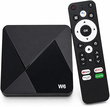 Quad-Core Android TV Box, 2GB RAM, 16GB ROM, Dual-Band WiFi 6, Bluetooth