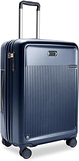 Briggs & Riley 21" Global Carry On Expandable Spinner - Luggage for Travel, Suitcases with Wheels, Hardside Rolling Bag for Men & Women, Self-Repairing Zipper - Sympatico Collection, Navy