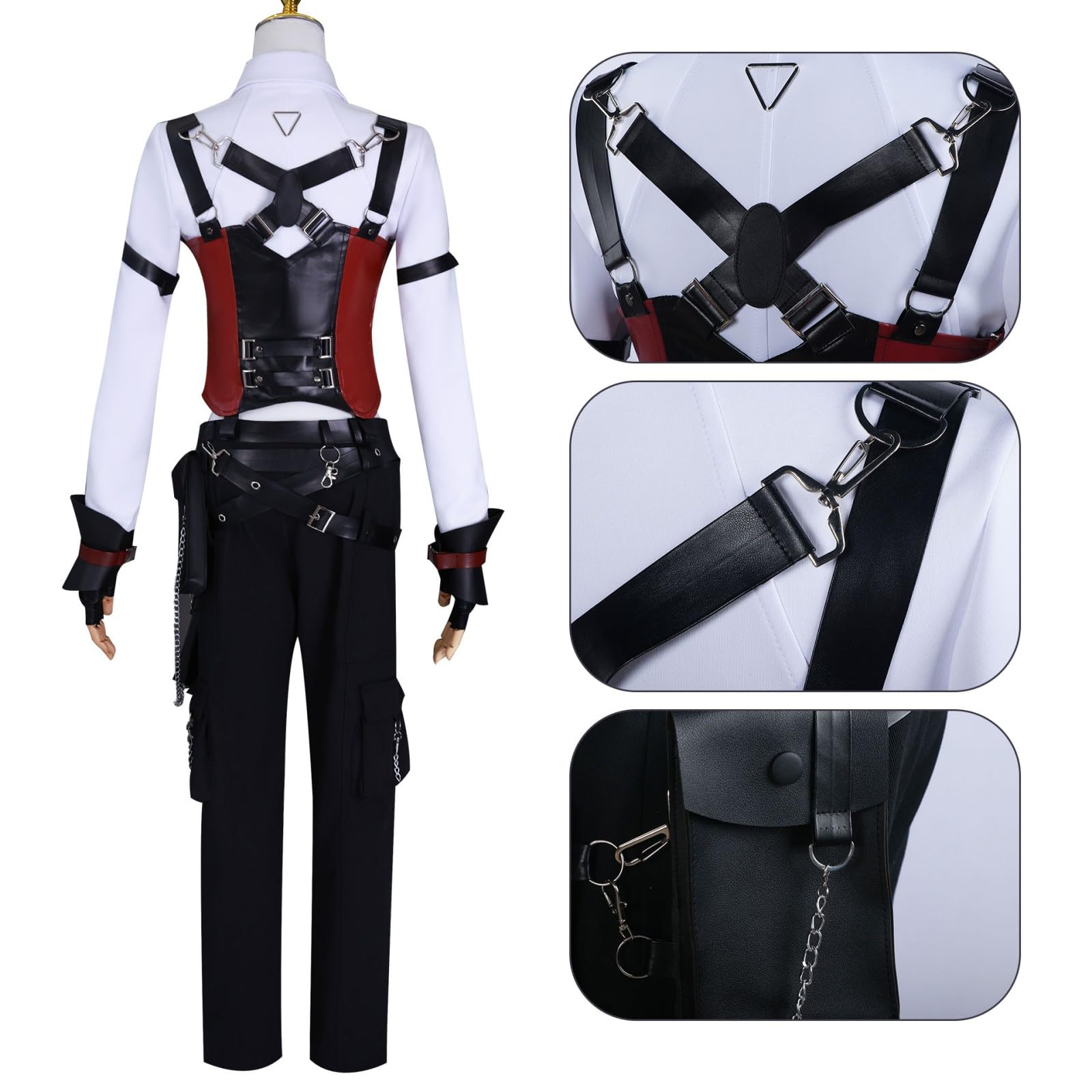 Amazon.co.jp: 恋と深空 コスプレ ヒロイン コスプレ衣装セット 戦闘服