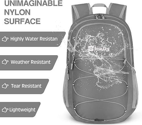 Miniatura 5 de ZOMAKE Mochila plegable ligera de 28L - Mochila plegable resistente al agua Mochila plegable ligera para senderismo