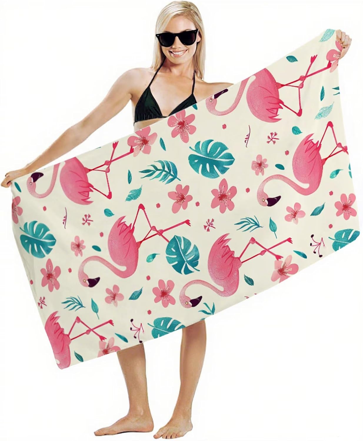 Beach Towel 100x180cm Bath Towels, Quick Dry Microfiber Towel, Sand Free, Super Absorbent, Lightweight, Compact Design, Towels for Bathroom Travel, Pool, Gym, Camping, Beach Vacation Essentials A2-905