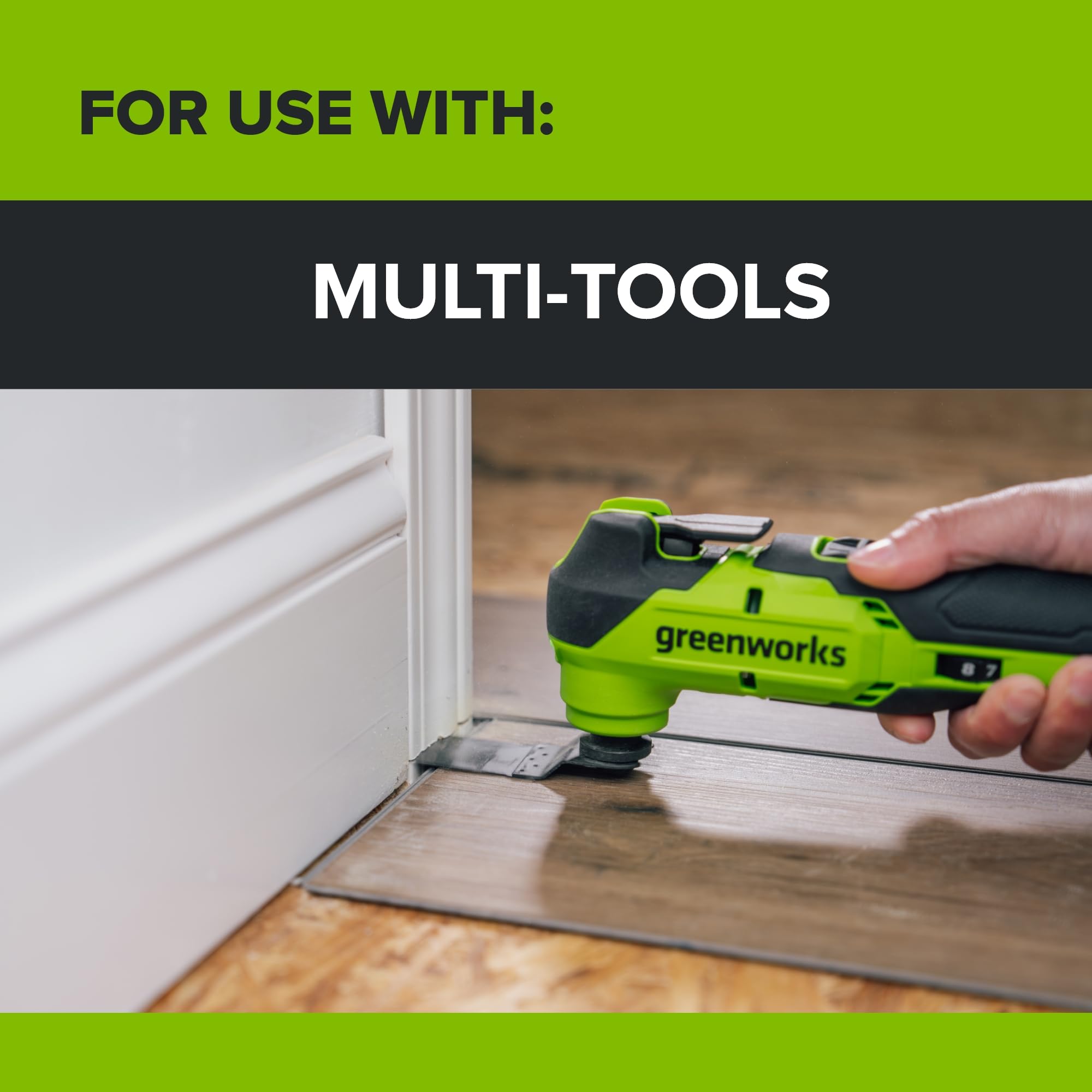 Greenworks Lot de 5 lames oscillantes multi-outils PA50204A1