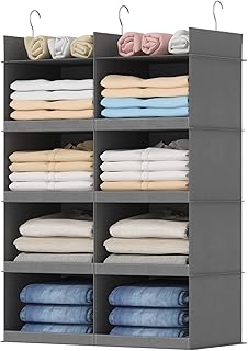 10 Closet Without Doors Ideas for Open and Airy Bedrooms 54 Lifewit Dual-Row Shelf Hanging Closet Organizer and Storage, Clothes She...