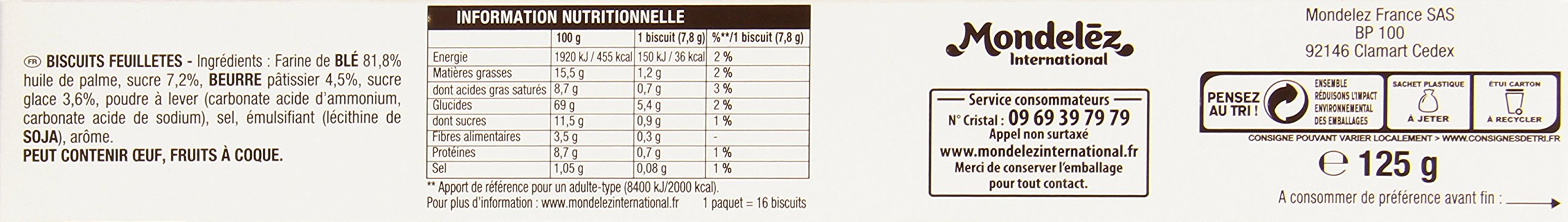 Lu Goldener Puff 2 x 8 ciastek 125 g - zestaw 5 sztuk