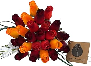 Bouquet of Dark Fall Harvest Colors Yellows, Oranges, Reds (2 Dozen)