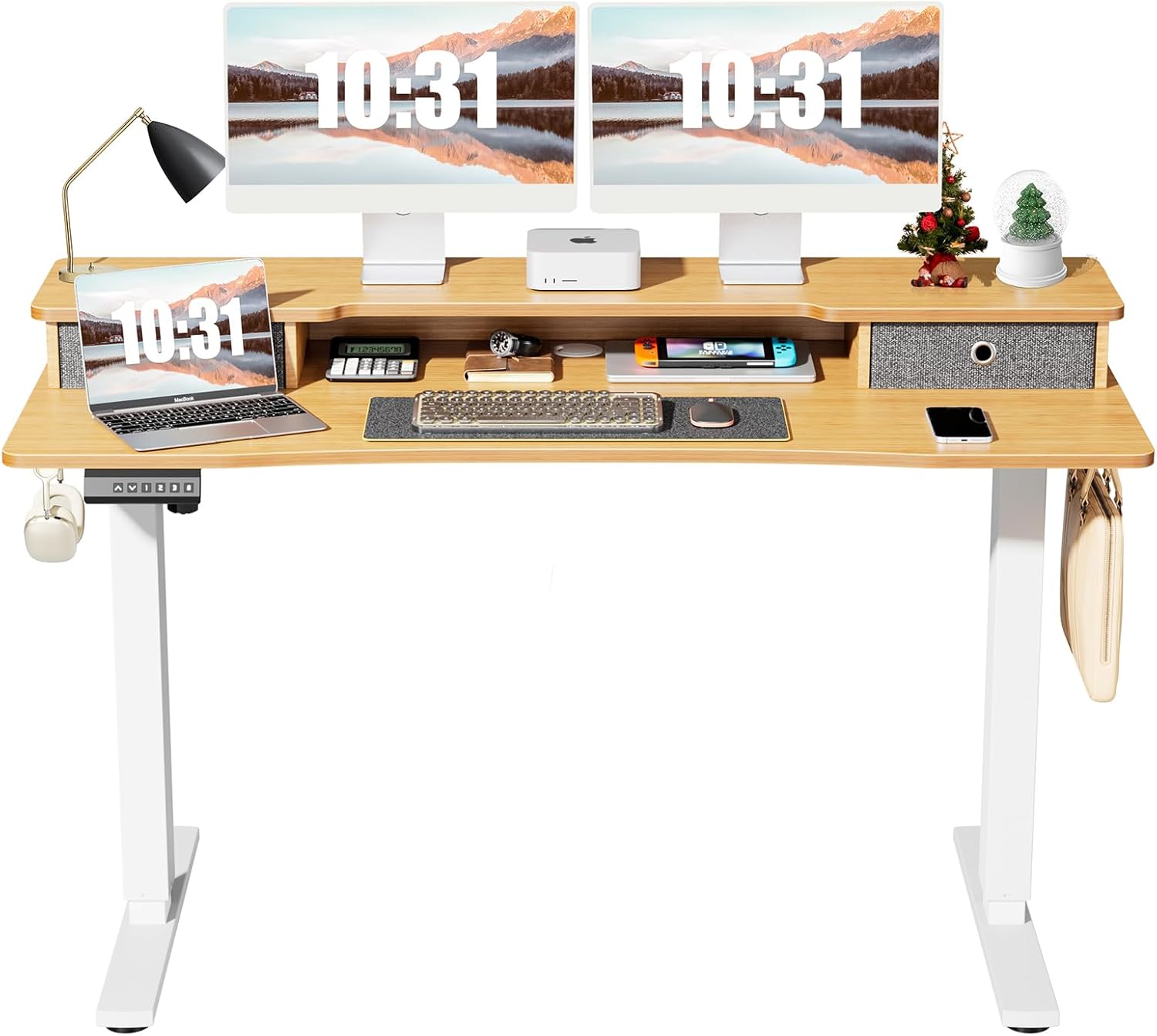 Amazon.com: OLIXIS Electric, Height Adjustable Sit Stand Ergonomic Desk ...