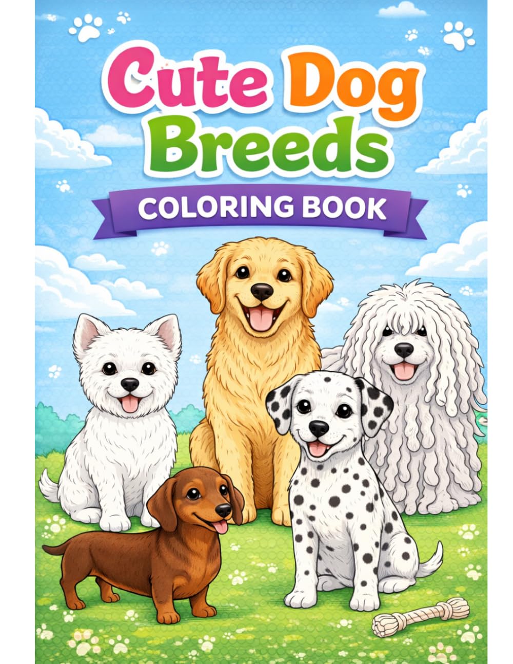 Cute Dog Breed Coloring Book: Fun Coloring for Kids