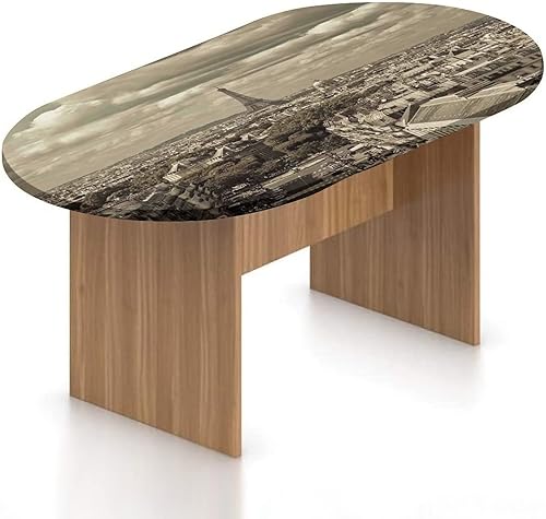 Miniatura 8 de XISUNYA Oval Fitted Tablecloth, Parrot Elasticized Polyester Table Cover,Flying Parrot Colorful Storm Cloud Print Fitted Table Cloth, Fits Oval