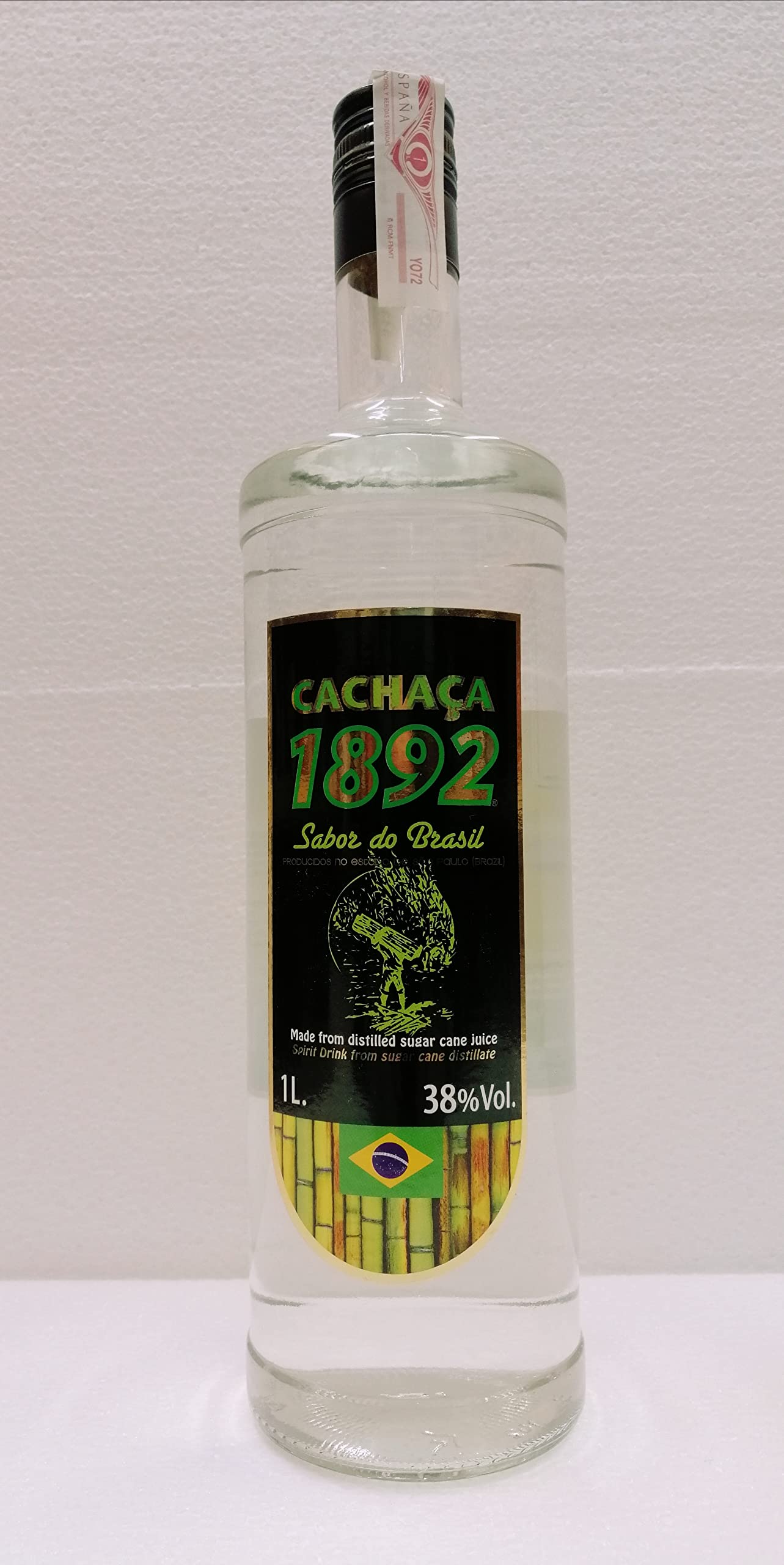 Cachaça 1892 Litro 38% Alcohol