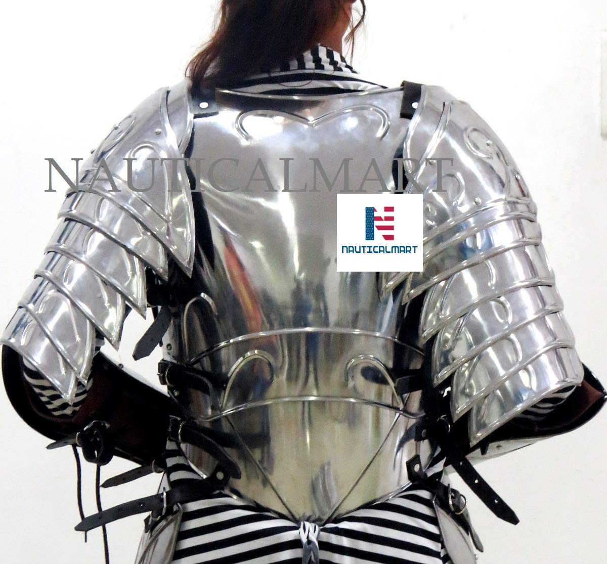 NauticalMart Female LARP Armor Queen of The Elves Medieval Armour Breastplate with Pauldron