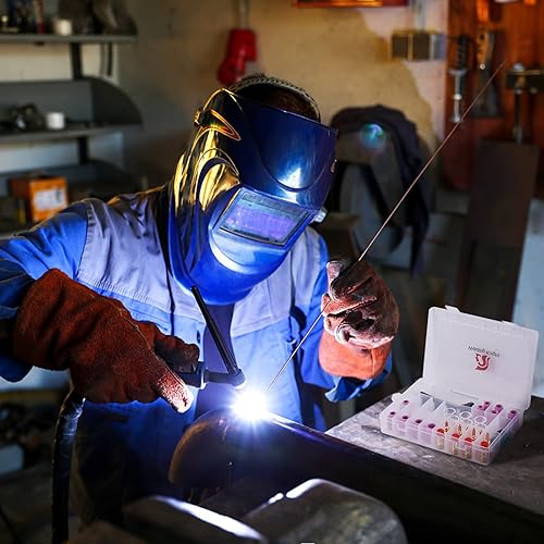 Miniatura 6 de 55 unids tig soldadura antorcha Stubby Gas lente #10 Copa de vidrio Accesorios Kit para TIG WP-171826