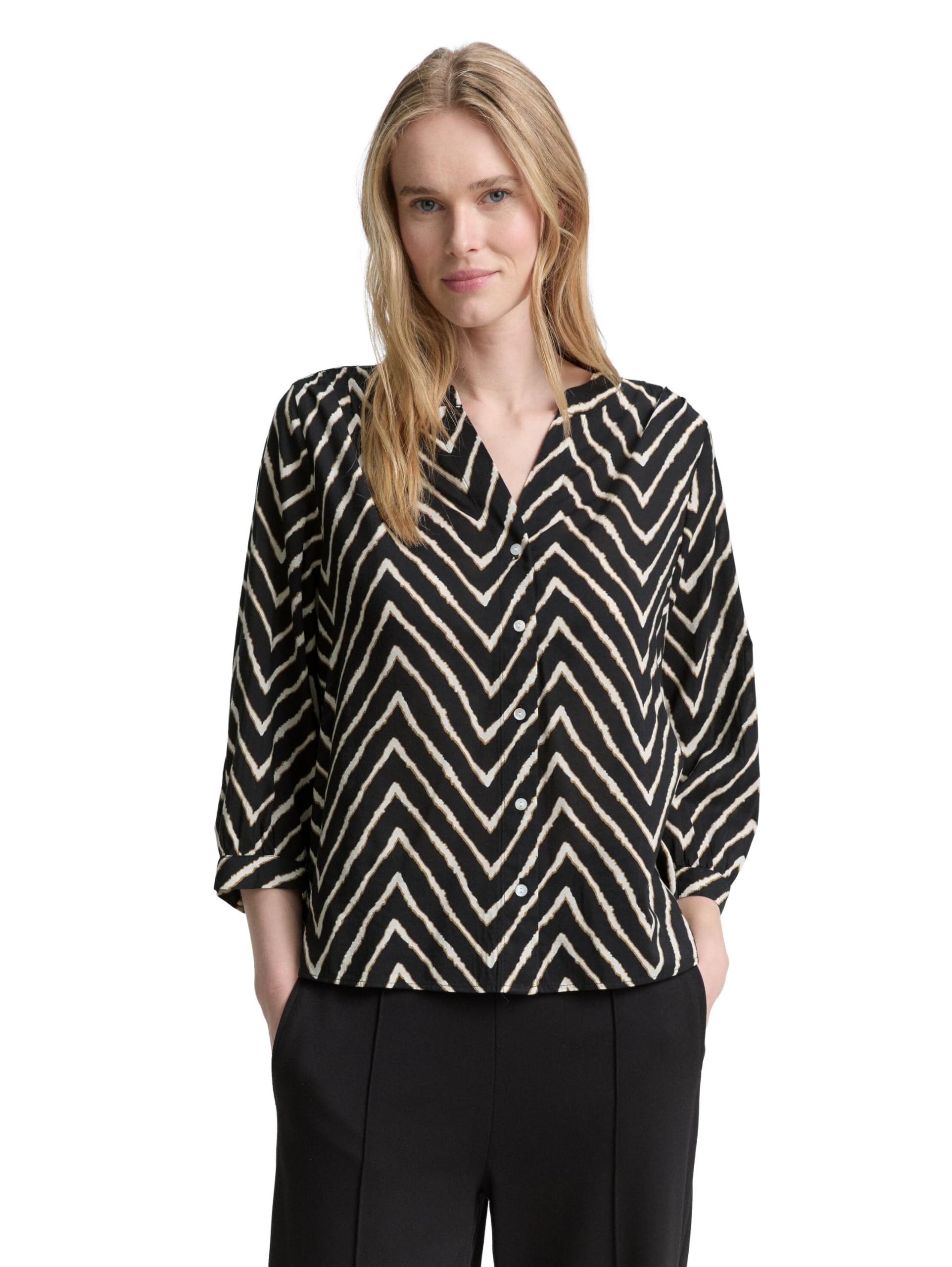 TOM TAILOR Damen Bluse mit Muster