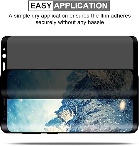 Miniatura 5 de Paquete de 2 protectores de pantalla de privacidad para Galaxy Note 9, vidrio templado antiespía de alta calidad compatible con fundas antiarañazos