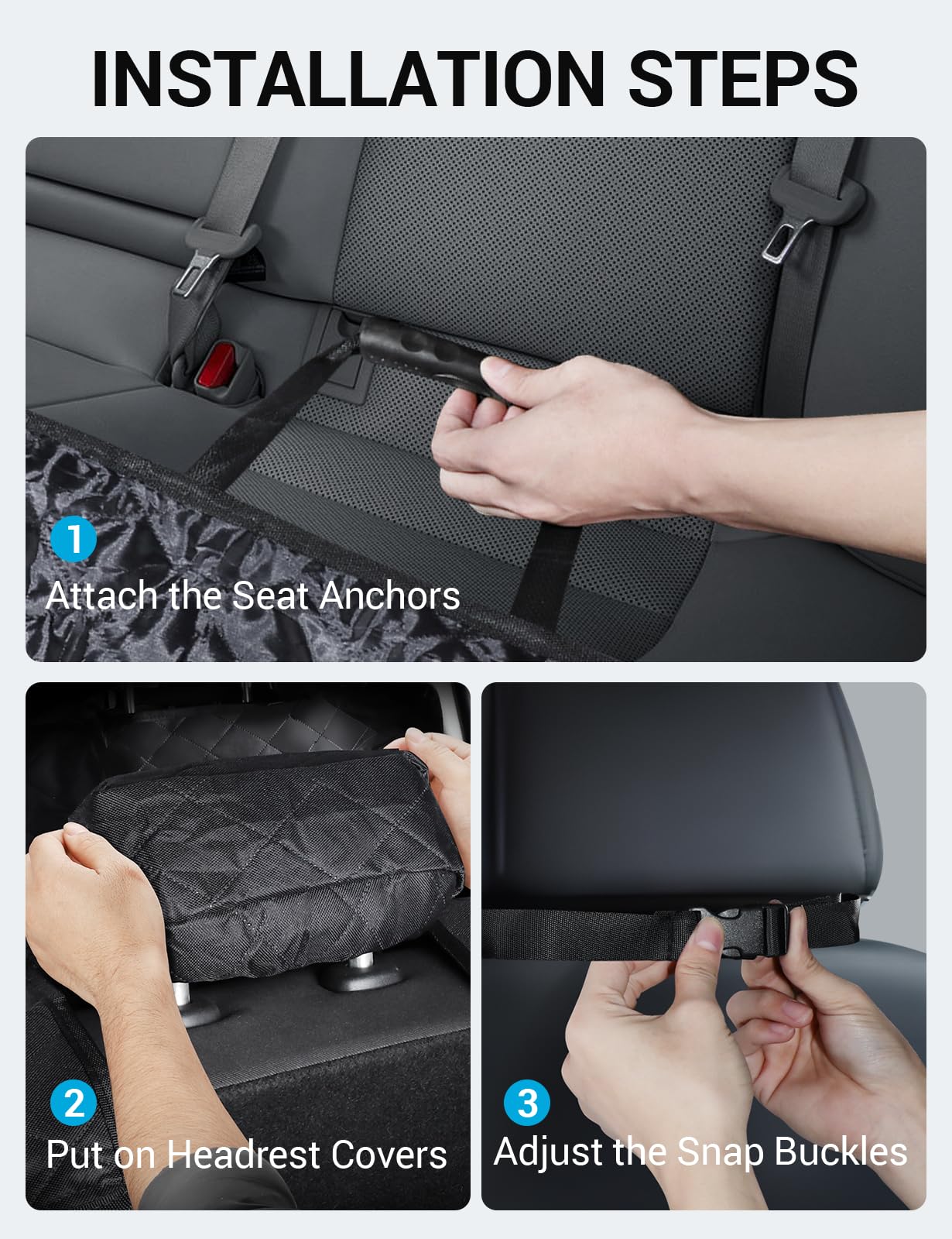 Proadsy 2024 Upgrade Dog Car Seat Cover Custom Fit 2019-2024 Ram 1500  Pickup Back Seat Extender Waterproof Scratch Proof Durable Black Protector  Pet Hammock : Amazon.sg: Pet Supplies