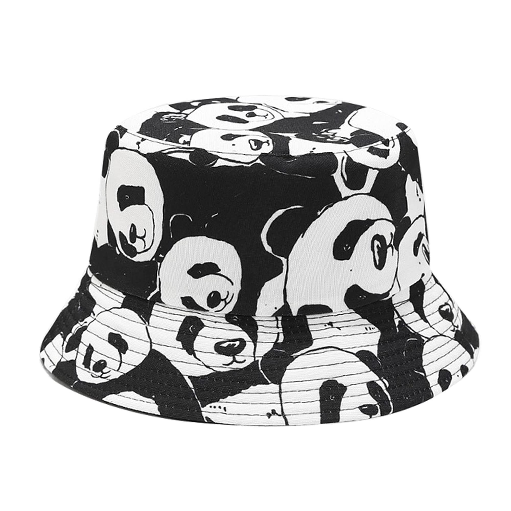 Mashiaoyi Unisex Print Double-Side-Wear Reversible Bucket Hat