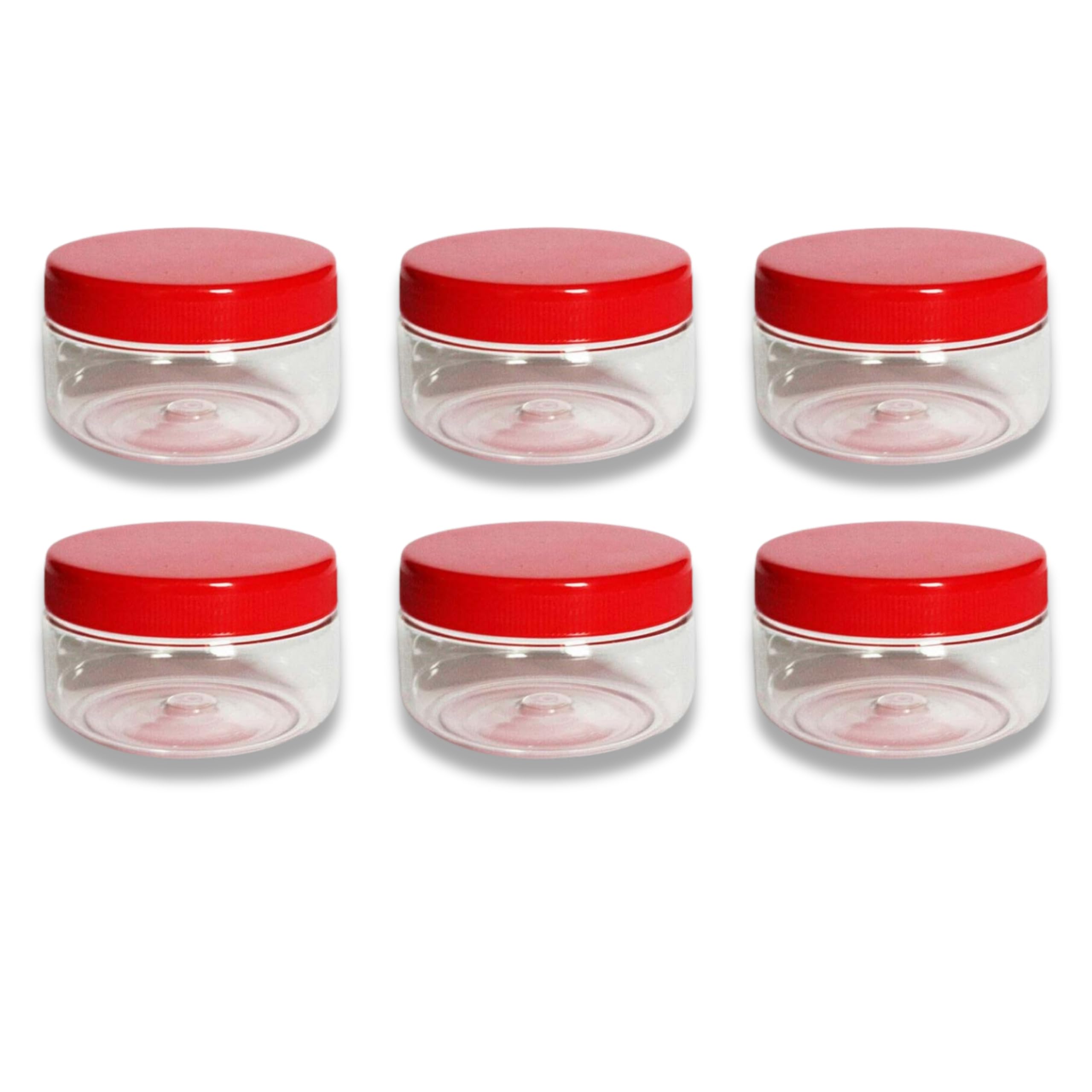 QUANTA 150ml Clear Plastic Jars (5oz) – Pack of 12 Medium Airtight Storage Pots | BPA-Free Spice Jars, Cosmetic Cream Containers & Craft Storage – Stackable, Reusable